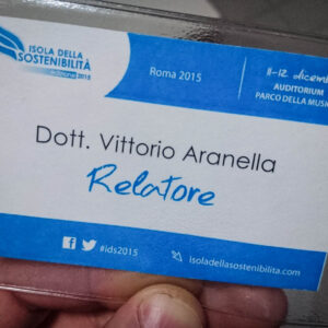 Vittorio Arenella all'isola della sostenibilità 2015